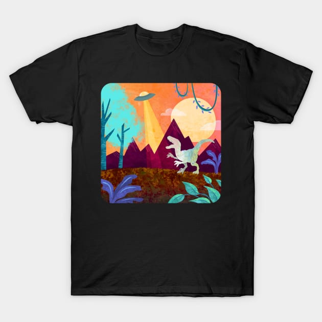 Hey Raptor T-Shirt by DearTreehouse